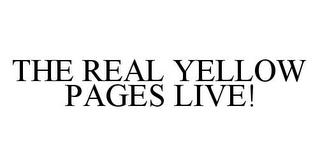 THE REAL YELLOW PAGES LIVE!