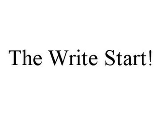 THE WRITE START!