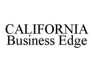 CALIFORNIA BUSINESS EDGE