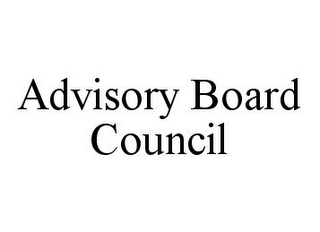 ADVISORY BOARD COUNCIL