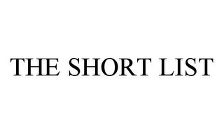 THE SHORT LIST