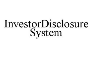 INVESTORDISCLOSURESYSTEM