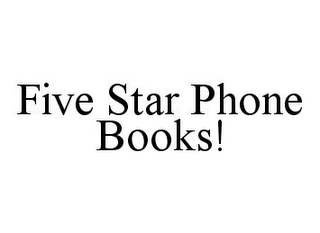 FIVE STAR PHONE BOOKS!