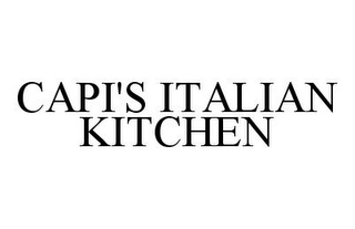 CAPI'S ITALIAN KITCHEN