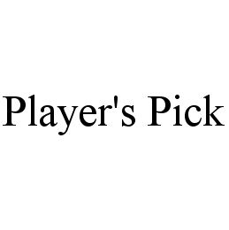 PLAYER'S PICK