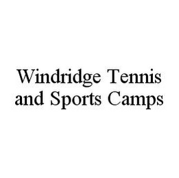 WINDRIDGE TENNIS AND SPORTS CAMPS