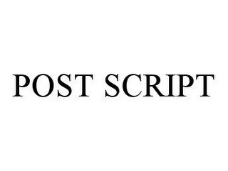 POST SCRIPT