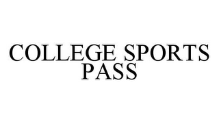 COLLEGE SPORTS PASS