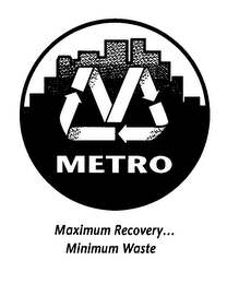 M METRO MAXIMUM RECOVERY... MINIMUM WASTE