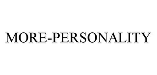 MORE-PERSONALITY