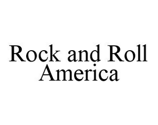 ROCK AND ROLL AMERICA