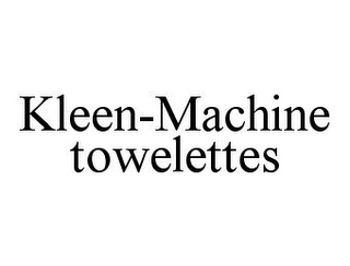 KLEEN-MACHINE TOWELETTES