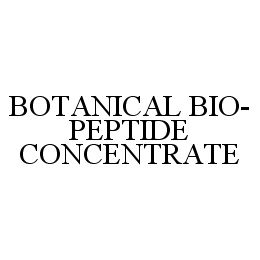 BOTANICAL BIO-PEPTIDE CONCENTRATE