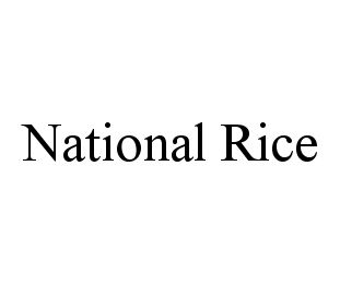 NATIONAL RICE