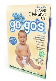 BABY GO GOS SINGLE USE DIAPER CHANGING KIT