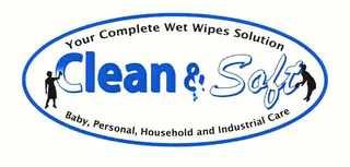 CLEAN & SOFT ANTIBACTERIAL FORMULA PERSONAL CLEANSING SYSTEM LATEX FREE*ALOE VERA* HYPOALLERGENIC*PH BALANCED RENSE FREE* FRAGRANCE FREE CLEANS*MOISTURIZED AND PROTECTS SKIN*HELPS KILLS GERMS AND ELIMINATES ODORS 8 WASCLOTHES/8 IN X 8 IN (20CM X 20CM) RESEALABLE PACK