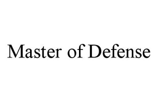 MASTER OF DEFENSE