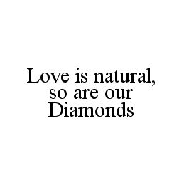 LOVE IS NATURAL, SO ARE OUR DIAMONDS