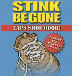 STINK BE GONE ZAPS SHOE ODOR!