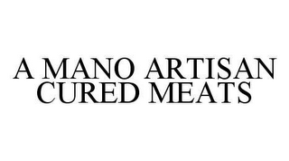 A MANO ARTISAN CURED MEATS