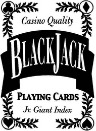 BLACKJACK PLAYING CARDS CASINO QUALITY JR. GIANT INDEX