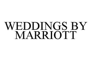 WEDDINGS BY MARRIOTT