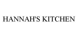 HANNAH'S KITCHEN