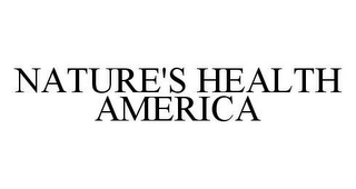 NATURE'S HEALTH AMERICA