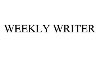 WEEKLY WRITER