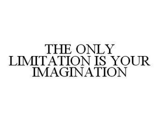 THE ONLY LIMITATION IS YOUR IMAGINATION