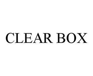 CLEAR BOX