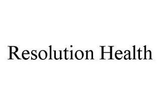 RESOLUTION HEALTH