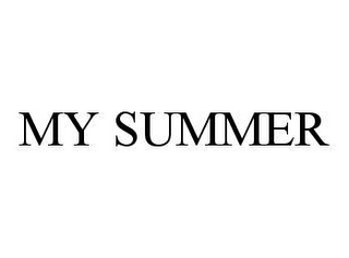 MY SUMMER