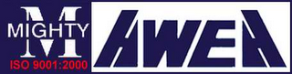 THE WORDS "MIGHTY AWEA" WITH THE WORD "MIGHTY" IN FRONT OF THE LETTER "M".