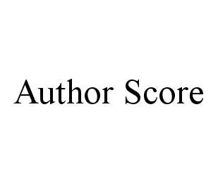 AUTHOR SCORE