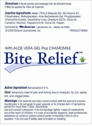 WITH ALOE VERA GEL PLUS CHAMOMILE BITE RELIEF