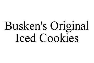 BUSKEN'S ORIGINAL ICED COOKIES