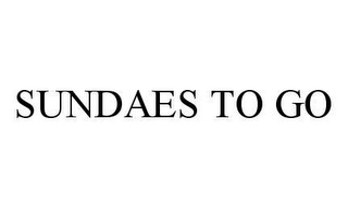 SUNDAES TO GO