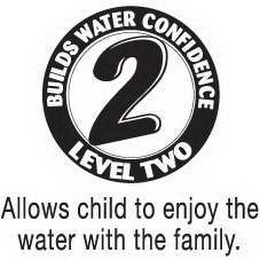 2 LEVEL TWO BUILDS WATER CONFIDENCE ALLOWS CHILD TO ENJOY THE WATER WITH THE FAMILY.
