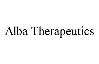 ALBA THERAPEUTICS