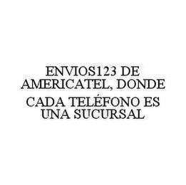 ENVIOS123 DE AMERICATEL, DONDE CADA TELÉFONO ES UNA SUCURSAL