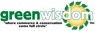 GREEN WISDOM INC. "WHERE COMMERCE & CONSERVATION COME FULL CIRCLE"