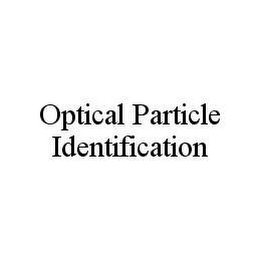 OPTICAL PARTICLE IDENTIFICATION