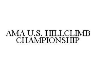 AMA U.S. HILLCLIMB CHAMPIONSHIP