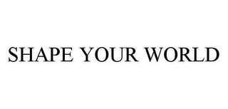 SHAPE YOUR WORLD