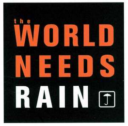 THE WORLD NEEDS RAIN