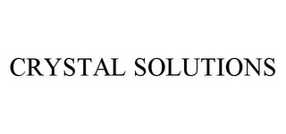 CRYSTAL SOLUTIONS