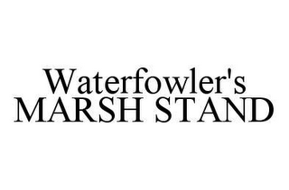 WATERFOWLER'S MARSH STAND