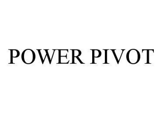 POWER PIVOT