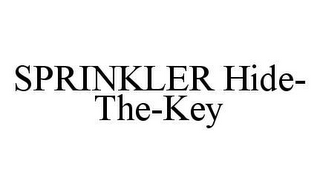 SPRINKLER HIDE-THE-KEY